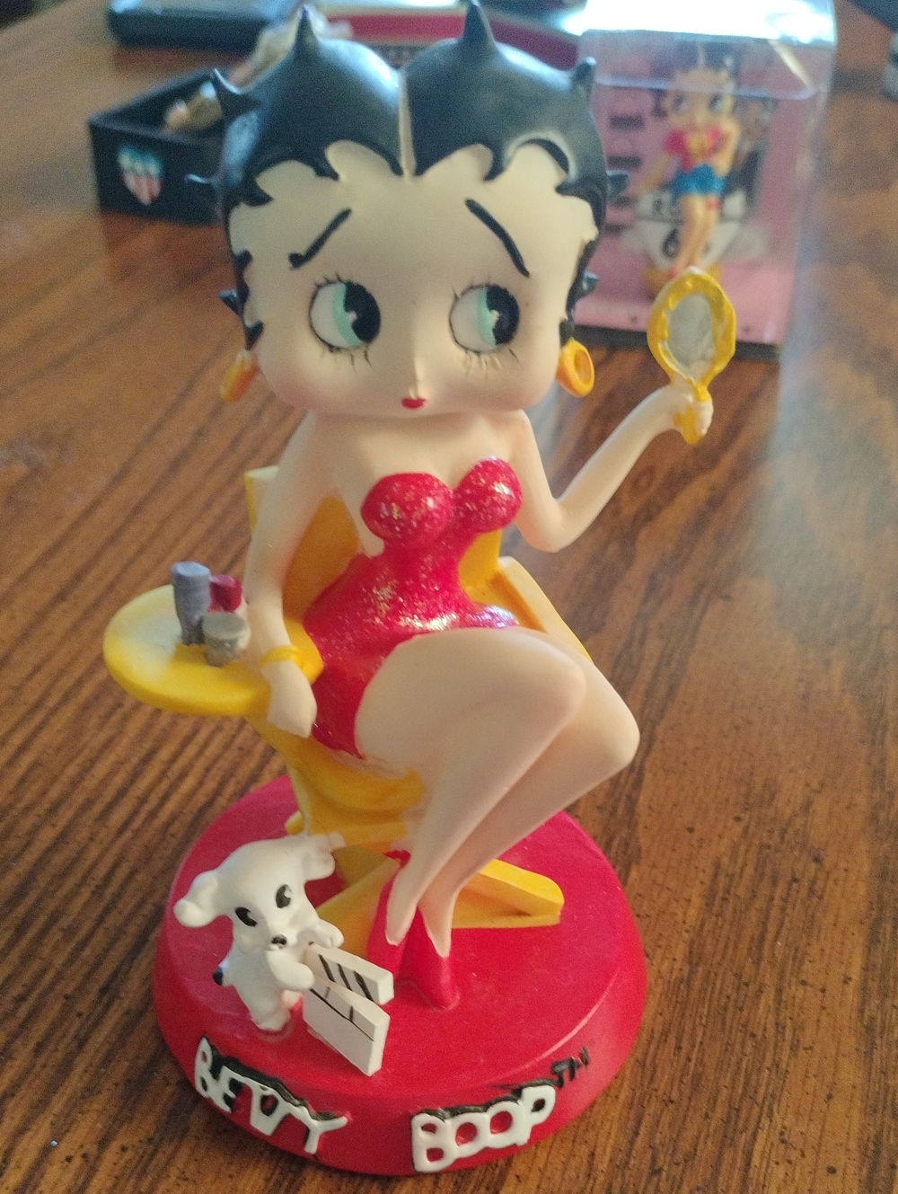 Betty Boop Figurine in Red Dress